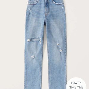 Abercrombie 90s Ultra High Rise Straight Jeans